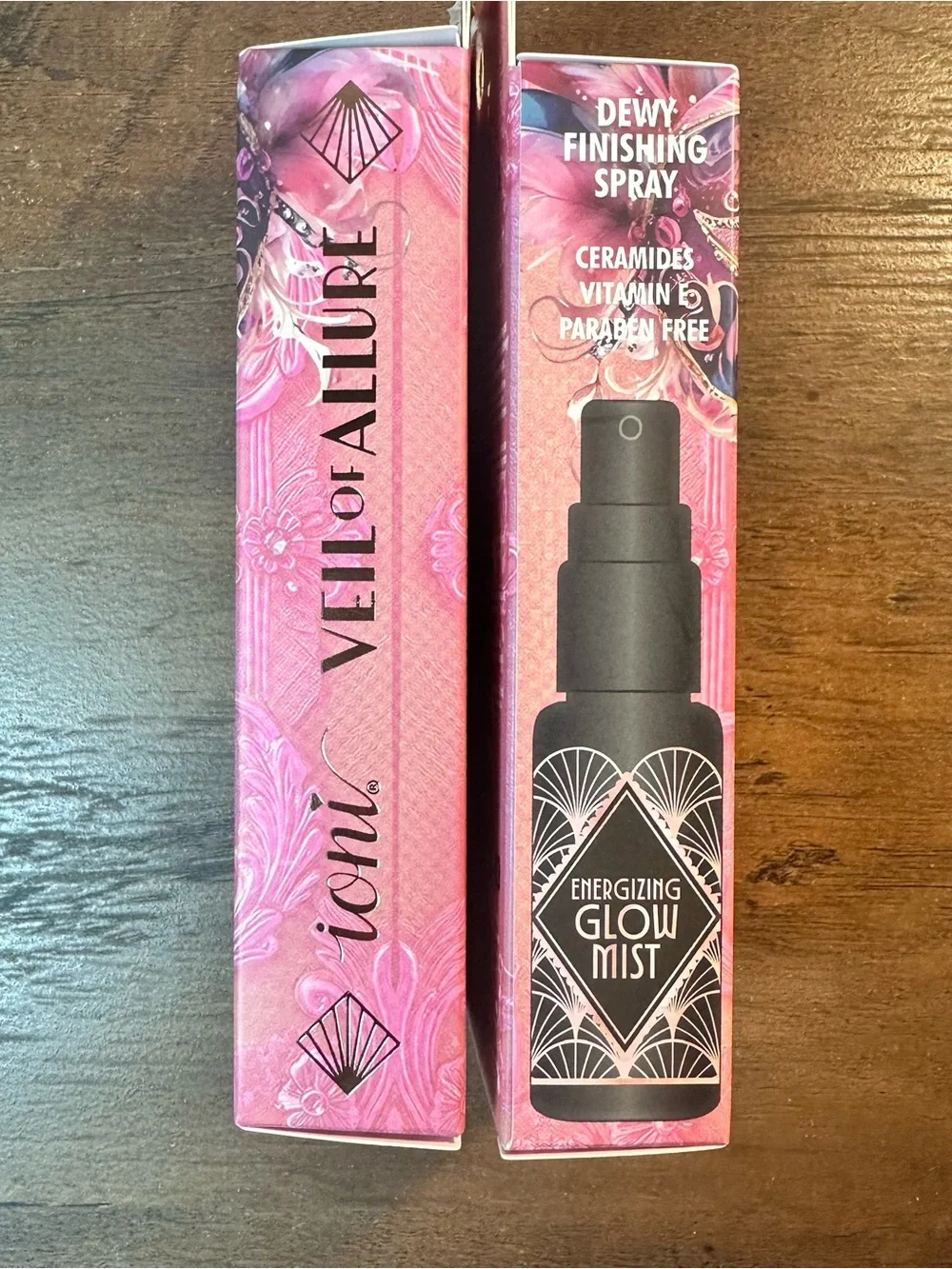 Ioni 2pc VEIL OF ALLURE Energizing Glow Mist ~Dewy Finishing Spray~ Ceramides